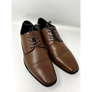 Kenneth Cole Unlisted Men's Lesson Plan Oxford Shoes Cognac, Size 10.5 M Lace-Up
